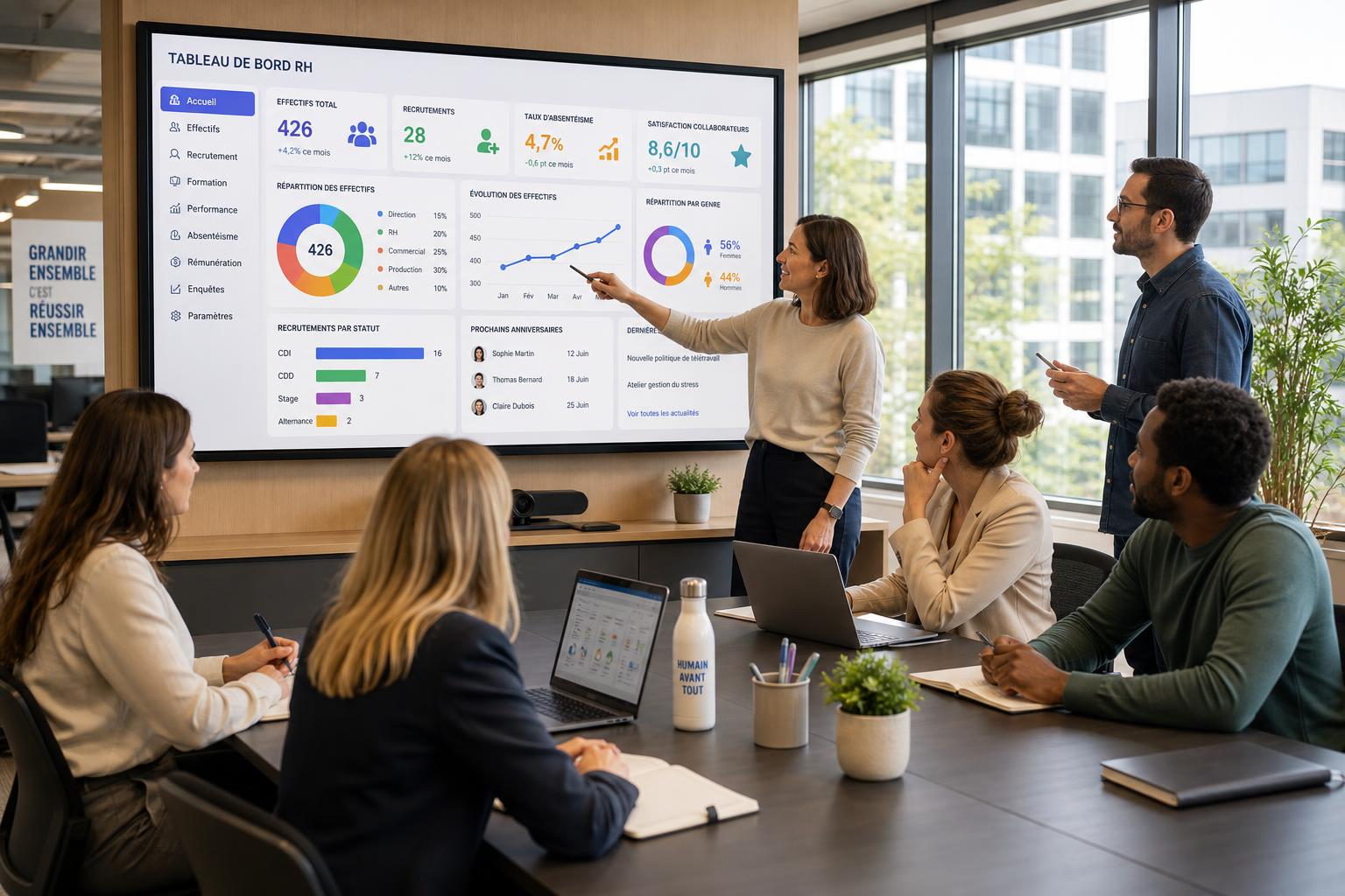 découvrez comment exploiter un tableau de bord rh pour optimiser la gestion du personnel, suivre les performances et faciliter la prise de décision stratégique.
