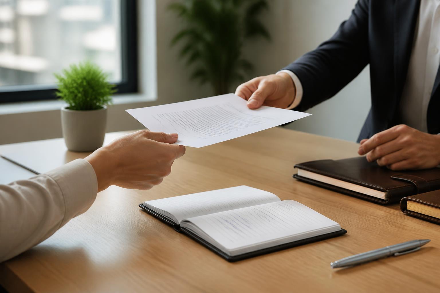 modèle de lettre pour une remise en main propre avec accusé de réception signé, garantissant la preuve de réception de vos documents importants.